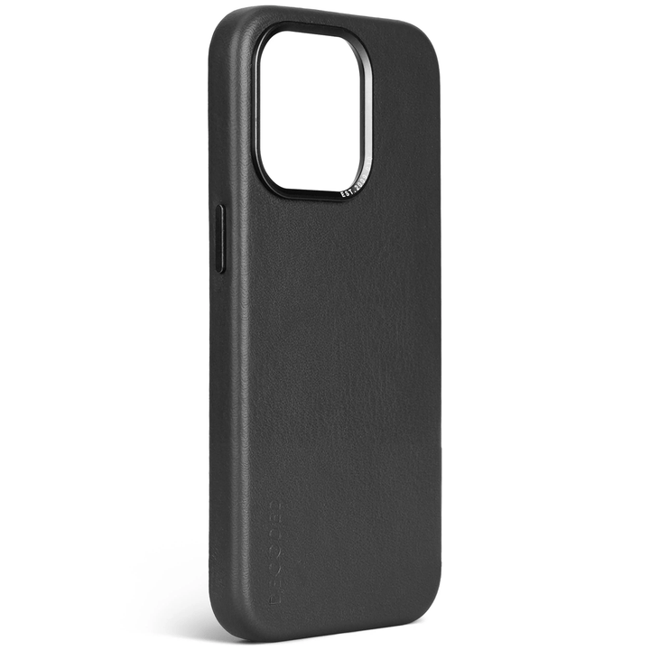//// Decoded | Leather Backcover for iPhone 15 Pro - Black | DC-D24IPO15PBC1BK