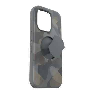 Otterbox  |  OtterGrip Symmetry w/ MagSafe Series Case for iPhone 15 Pro - Grey (Iron Camo) | 15-11544