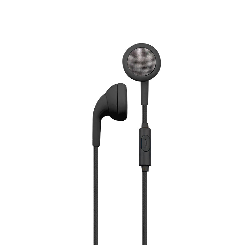 SO Furo | Minor Earbuds Braided cable wired in ear - Black | FT-12731