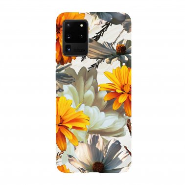Samsung | Galaxy S20+ Uunique Pink/Yellow (Sunset Flower) Nutrisiti Eco Printed Marble Case 15-06648