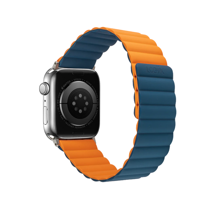 LOGiiX | Vibrance Link Apple Watch Band 42/44/45mm - Navy/Orange | LGX-13498
