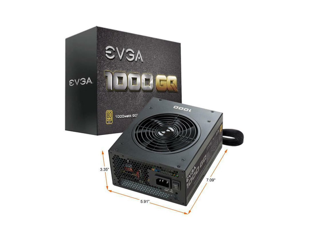 EVGA | Power Supply 1000W GQ Gold 100-240 VAC +12 1000W | 210-GQ-1000-V1