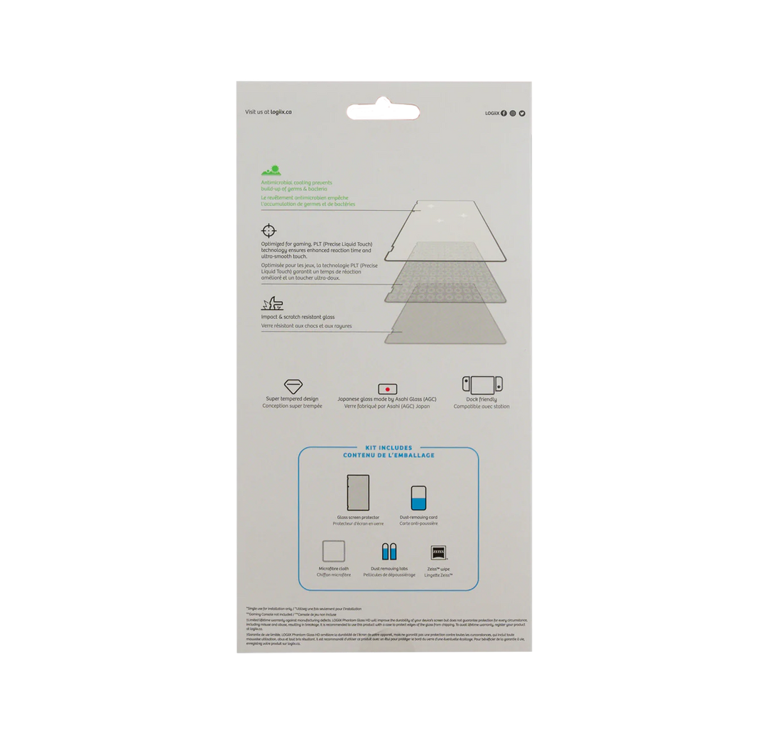LOGiiX | Phantom Glass for Nintendo Switch - Clear | LGX-13352