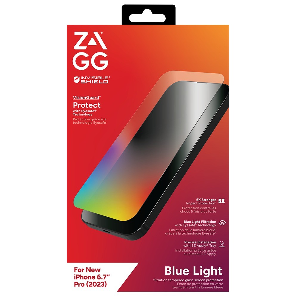 ZAGG | InvisibleShield Glass Elite VisionGuard for iPhone 15 Pro Max - Clear | IS-200111868