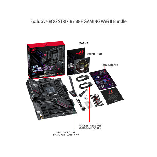 Asus | Motherboard ROG AMD AM4 128GB ATX STRIX B550-F GAMI WIFI II