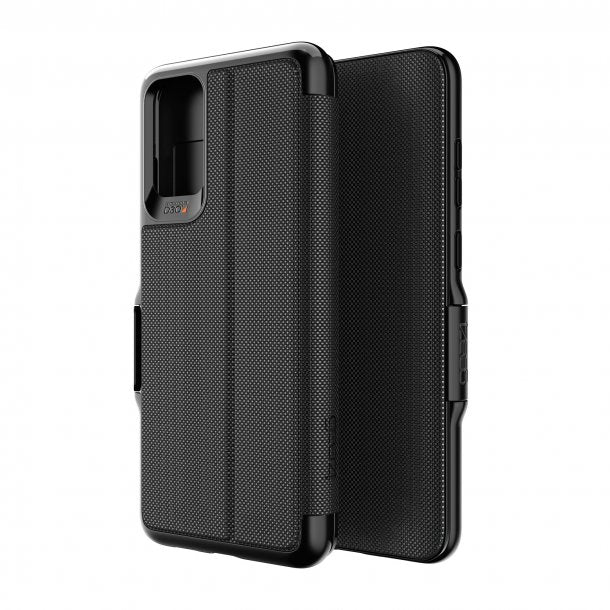 /// ZAGG GEAR4 | | Samsung Galaxy S20+  D3O Black Oxford Eco Folio Case 15-06617