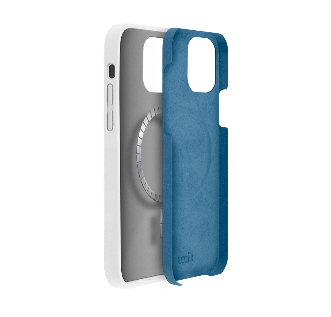 //// LOGiiX |Silicone Case Vibrance Mag  iPhone 14 Pro Max - White | LGX-13442