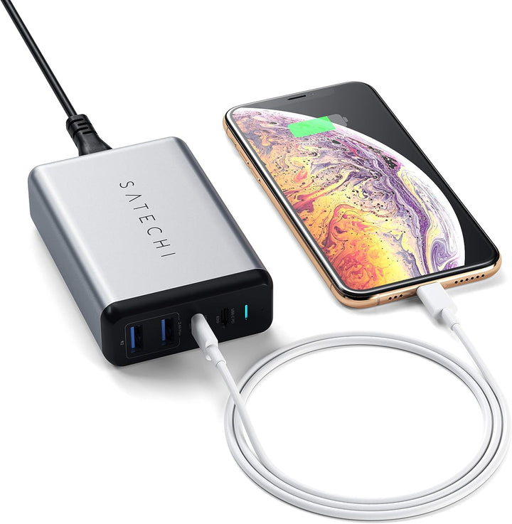 Satechi | 75W Dual Type-C PD Travel Charger - Space Gray | ST-MC2TCAM