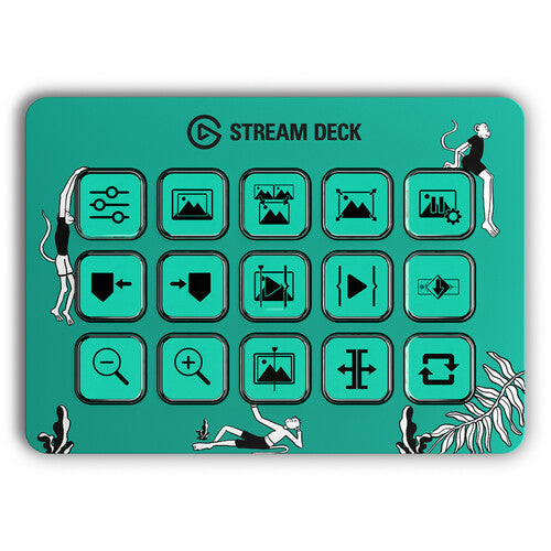 Elgato | Stream Deck MK.2 - Tactile Stream Control With 15 Programmable LCD Keyboard | 10GBA9901
