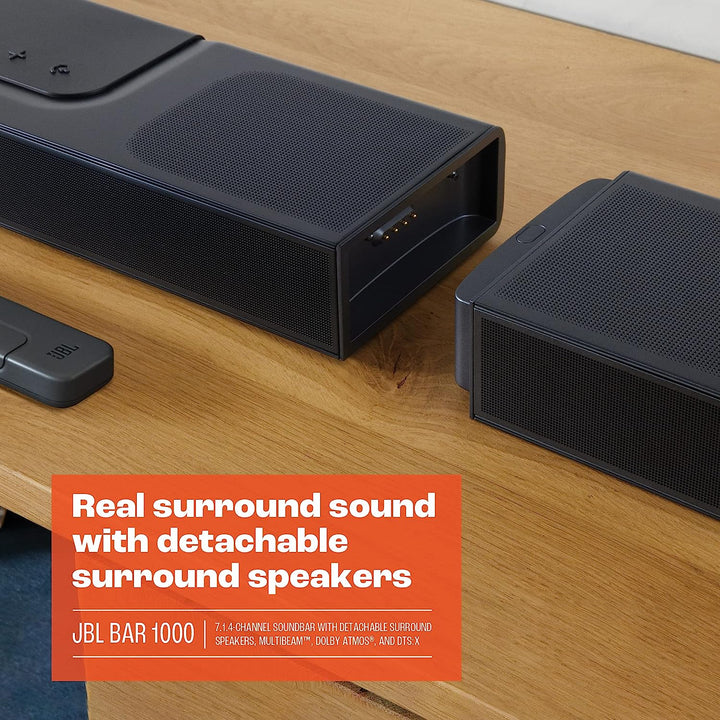 JBL | Bar 1000 Sound Bar w/ Detachable Surround Speakers | JBLBAR1000PROBLKAM