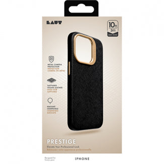 LAUT | Prestige for iPhone 15 Pro Max - Black | L_IP23D_PR_BK