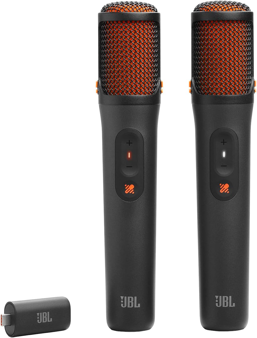JBL | EasySing Mics - Two Wireless AI-Powered Microphones with Real-time Vocal Removal - Black | JBLEASYSINGMICSAM