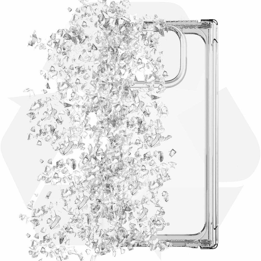 ITSKINS | Hybrid_R Hinge Case for Google Pixel 10 Pro Fold - Clear | GGXFHYICLTRSP