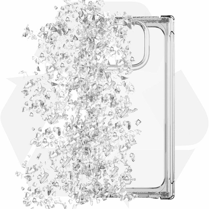 ITSKINS | Hybrid_R Hinge Case for Google Pixel 10 Pro Fold - Clear | GGXFHYICLTRSP