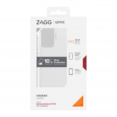 /// ZAGG GEAR4 | D3O Havana Case Samsung Galaxy A13 5G - Clear | 15-09738