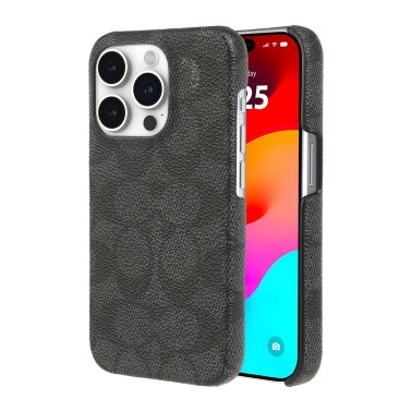 Coach | Slim Wrap Signature C Case iPhone 15 Pro - Charcoal | 15