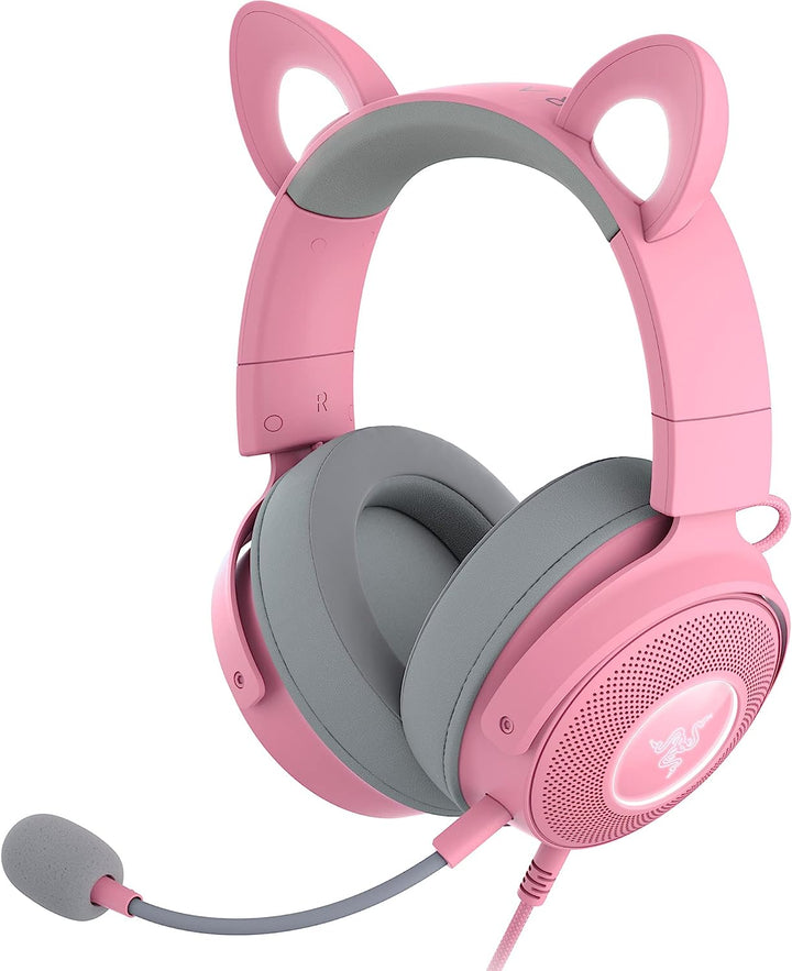 Razer | Kraken Kitty Edition V2 Pro Wired RGB Gaming Headset With Interchangeable Ears - Quartz |  RZ04-04510200-R