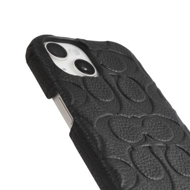 Coach | Leather Slim Wrap Signature C Case iPhone 17e/16e/15/14/13 - Black Emboss | 15-12438