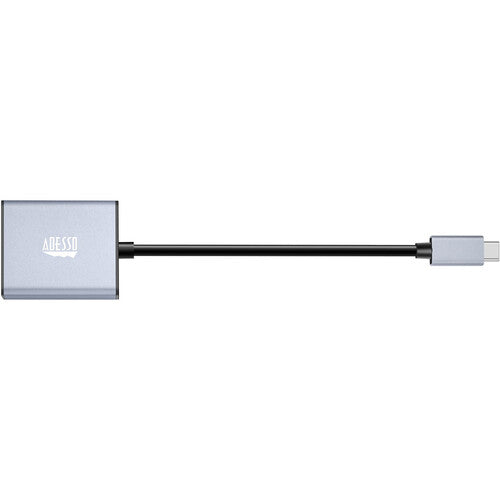 Adesso | USB-C Male to DisplayPort Female Adapter 5.9" - Grey | AUH-5030