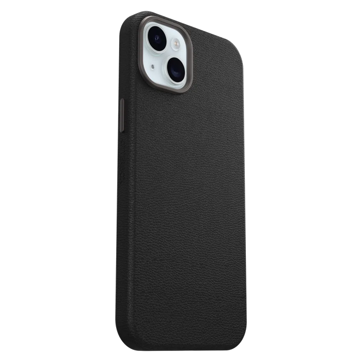 Otterbox | Symmetry Cactus Leather w/MagSafe case  iPhone 15 Plus - Black (Noir Ash) | 15-12622