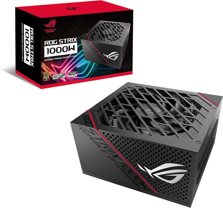 Asus | Power Supply ROG Strix 1000W ATX 80+ Gold Fully Modular w/ 0dB Axiel Fan | ROG-STRIX-1000G