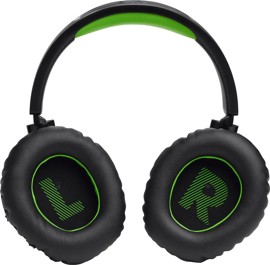 JBL | Quantum 360X 2.4 Ghz Wireless Over-ear Gaming Headset for Xbox - Black / Green | JBLQTUM360XBLKAM