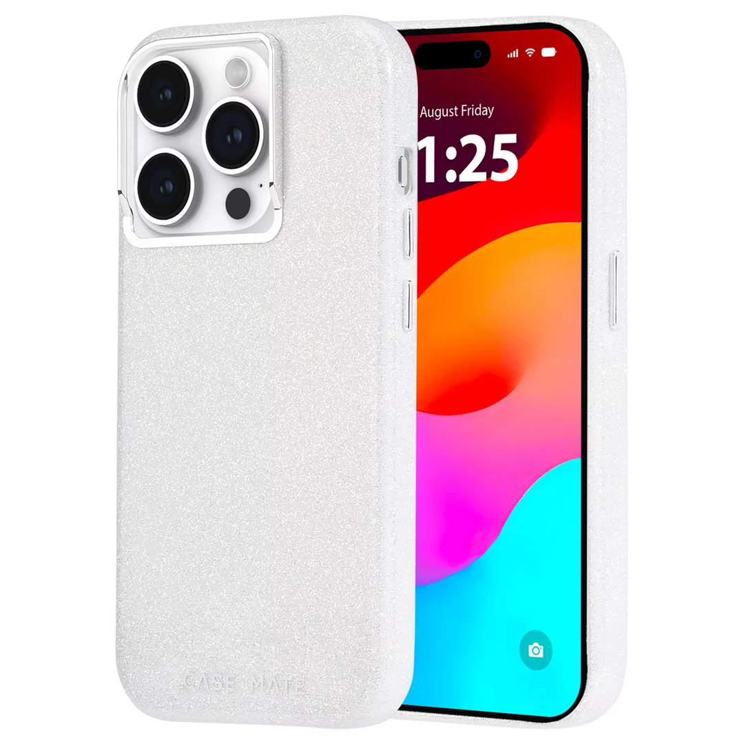 Case-Mate | Iridescent w/ MagSafe w/ Antimicrobial w/ Recycled Shimmer for iPhone 15 Pro Poodle (TBD) | CM051472