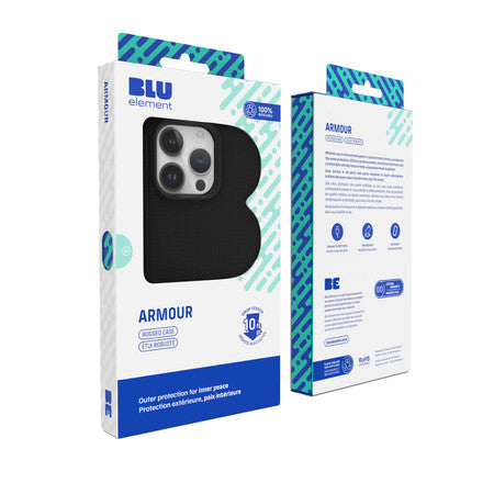 Blu Element | Armour Rugged Case for iPhone 15/14/13 - Black | 120-7190