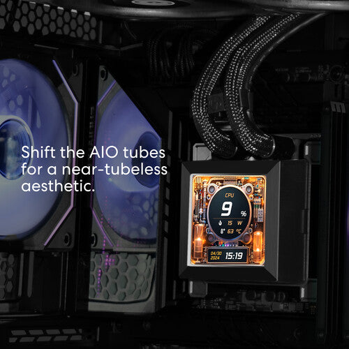 Lian-Li | HydroShift LCD 360S AIO Cooler - Black | HSLCD36SB