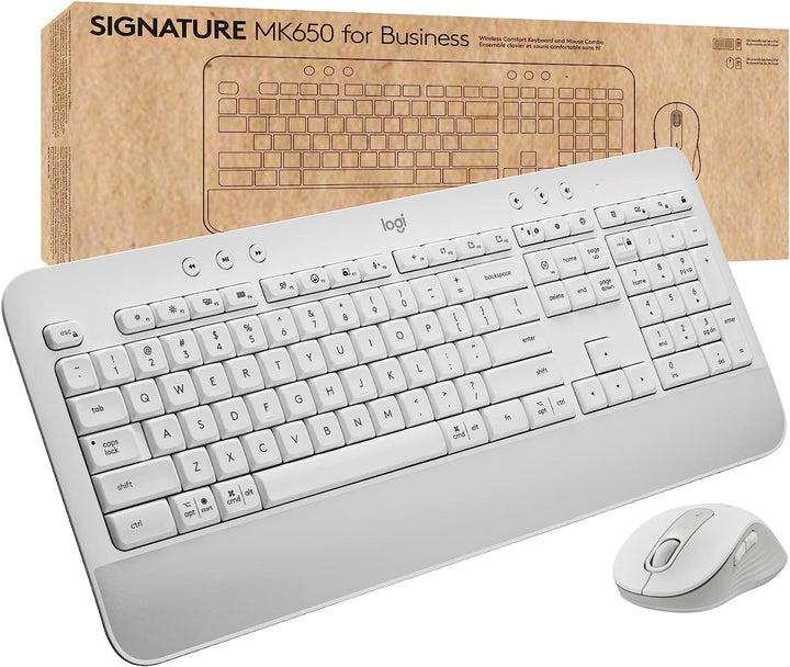 Logitech | Signature MK650 Keyboard and Mouse Combo White | 920−011018