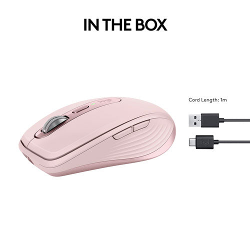 Logitech | MX Anywhere 3S Wireless Mouse - Rose | 910-006927