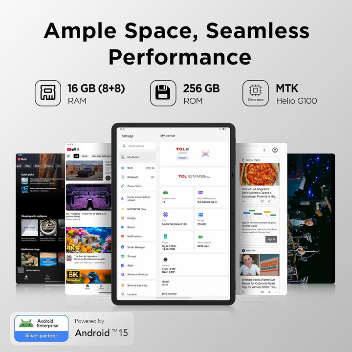 TCL | Nxtpaper 11 Plus 256GB - Black | 9469X2-2AOFUS11