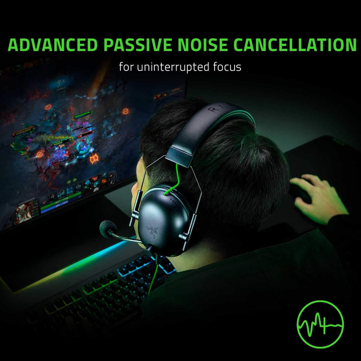 Razer | BlackShark V2 X Wired Gaming Headset with Microphone - Black/Green | RZ04-03240100-R3U1