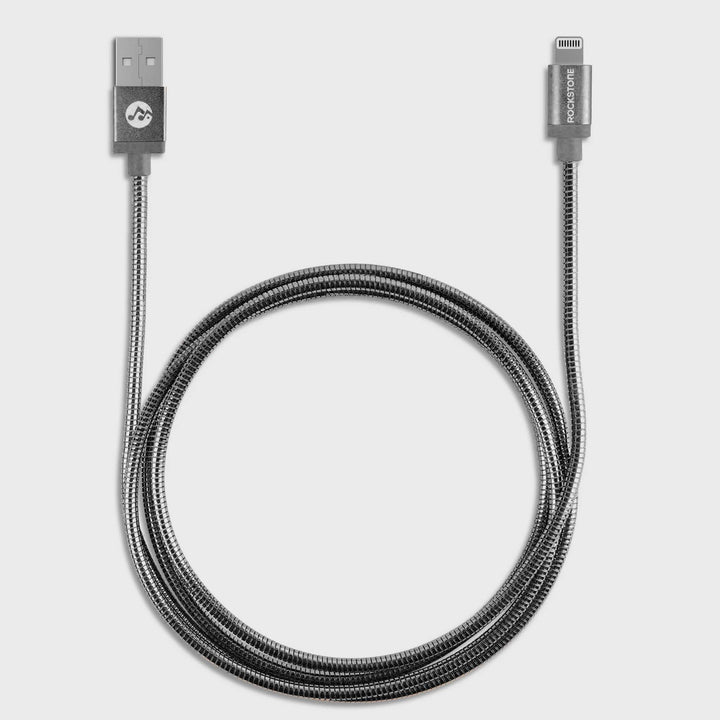 Caseco | Pet Proof Metal Braided Lightning Cable 2M/6.6FT  - Black | R4105-15