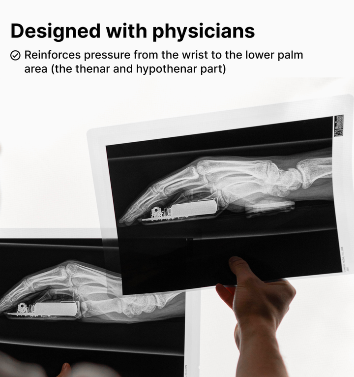 DeltaHub | Carpio 2.0 Keyboard and Mouse Wrist Rest Large Black | KWR-L-BL