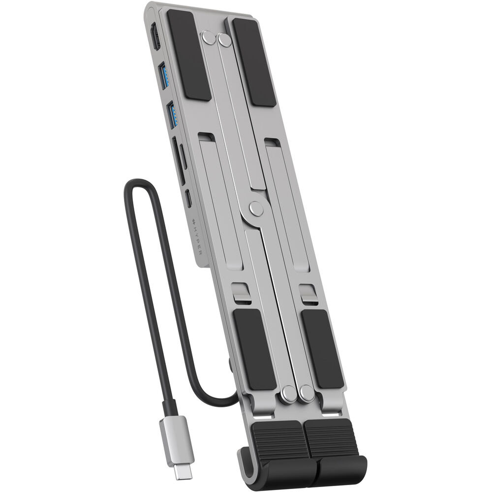 Hyper | Universal USB-C Hub HyperDrive & Laptop Stand 7-In-1 Space Grey | HD71HS