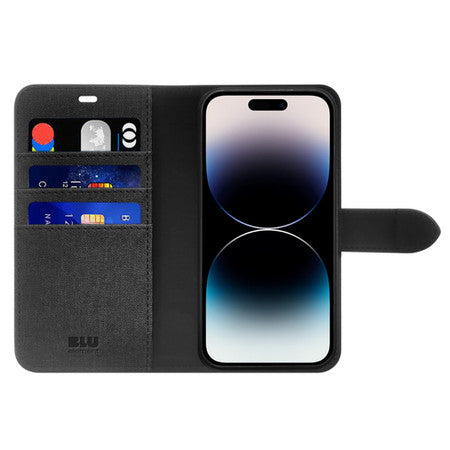 //// Blu Element | Folio 2 in 1 Wallet Case w/MagSafe iPhone 15 Pro Max - Black | 120-7250