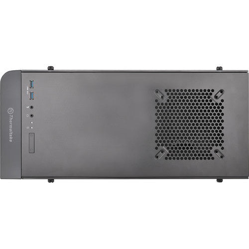 Thermaltake | View 21 Dual Tempered Glass ATX Black Gaming Mid Tower Computer Case | CA-1I3-00M1WN-00