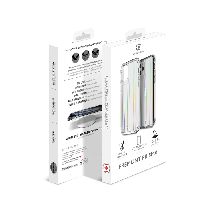 Caseco | iPhone 11 Pro  - Clear Tough Case - Prisma Swirled Iridescent | C2806-85