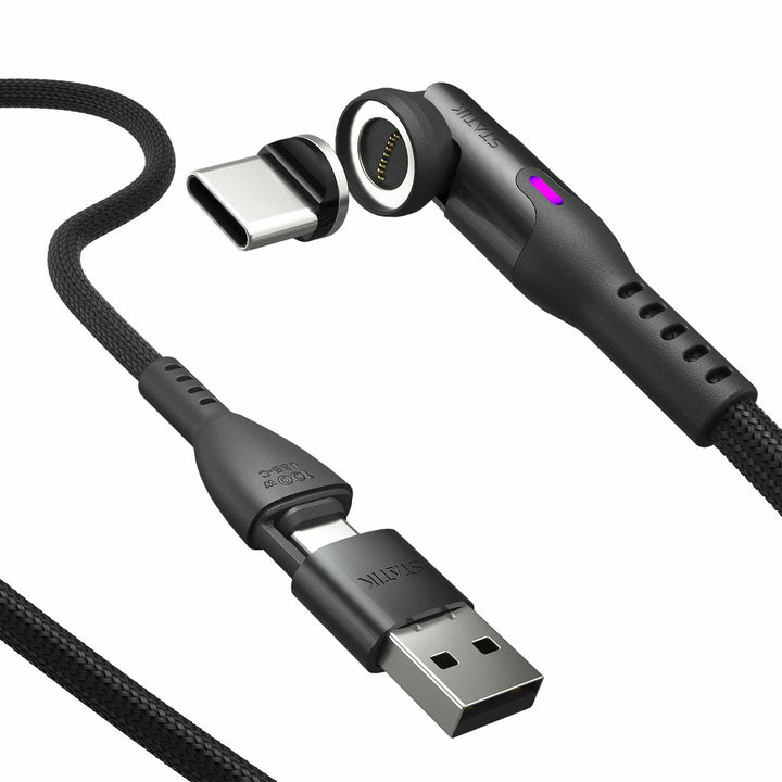 Statik | 360 Pro Universal Magnetic Charge/Sync Cable 6.6 ft - Black | PUP05206FTCA