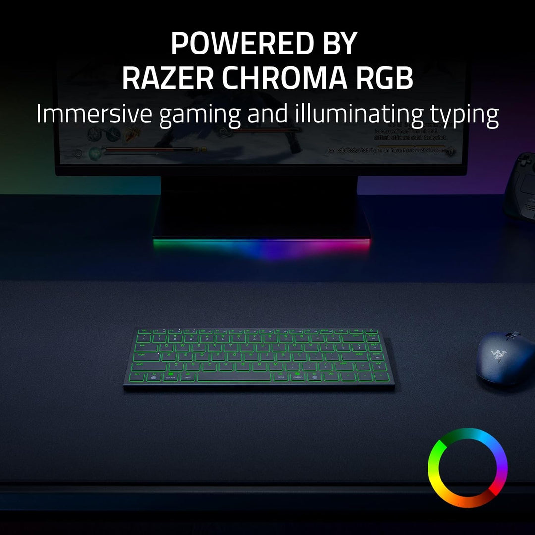 Razer | Joro Portable 75% Wireless Gaming Keyboard With Chroma RGB Backlighting - Black | RZ03-02360200-R3U1