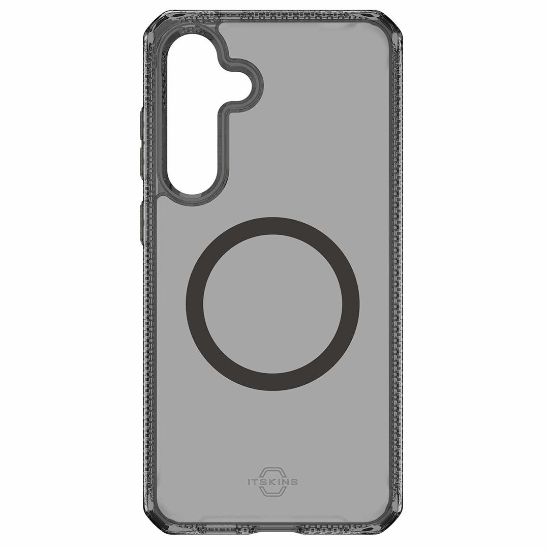 //// ITSKINS | Hybrid_R Vapor Case Compatible w/MagSafe for Samsung Galaxy S25 - Smoke | 120-9155