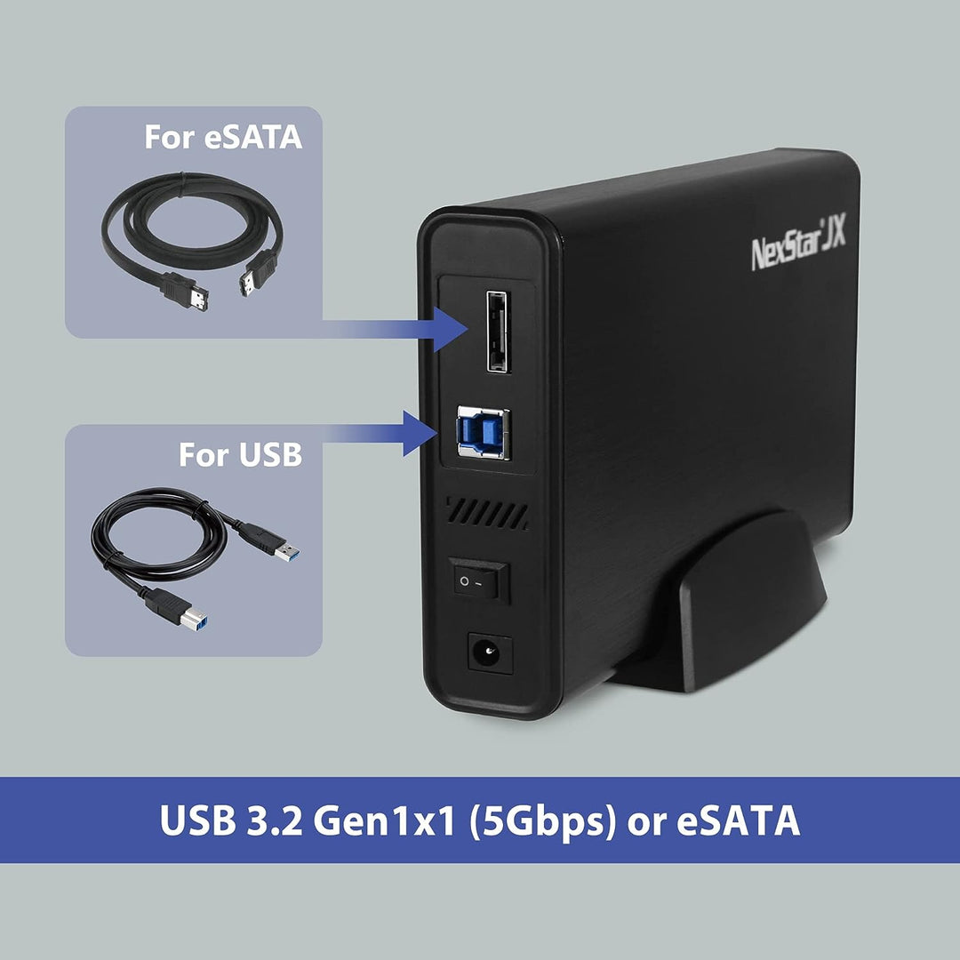 Vantec | NexStar Removable Device HDD/SSD Enclosure JX 3.5"/2.5" USB3.2 SATA3 | NST-358SU3-BK