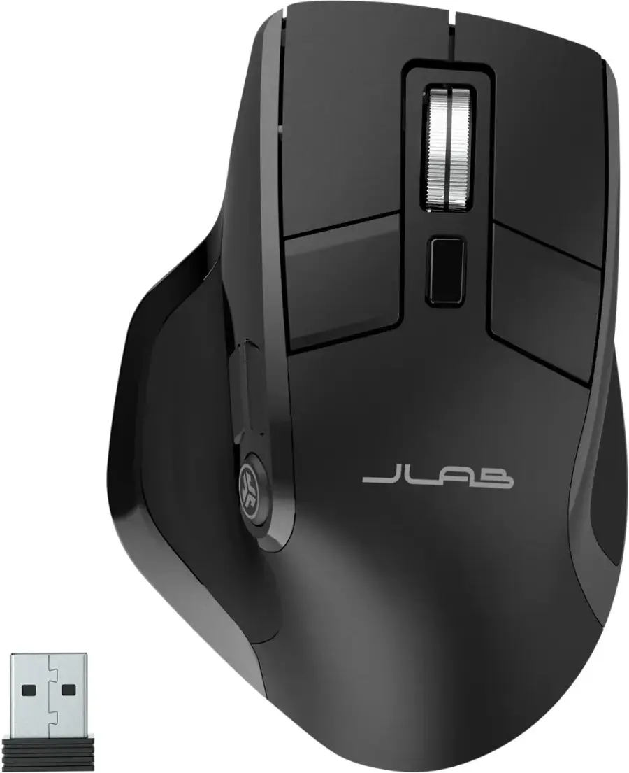 JLAB | Epic Mouse 2 Advanced Wireless Bluetooth Mouse - Black | IFCMEPICMOUSE2RBLK82