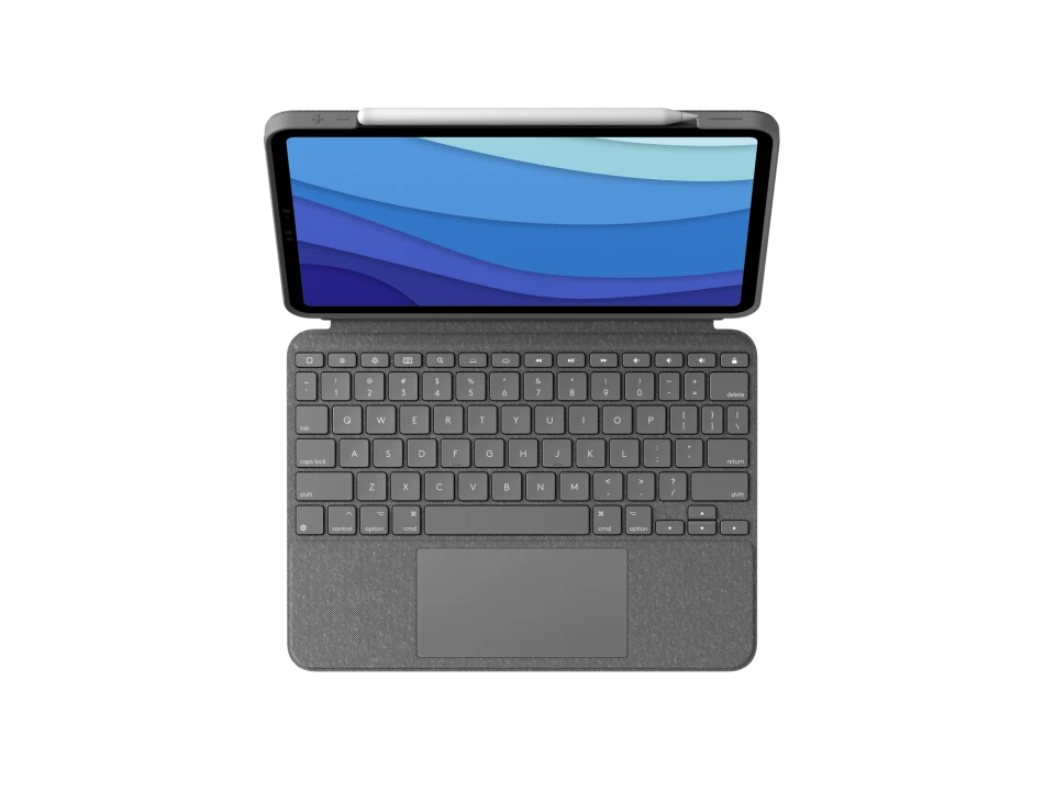 Logitech | Combo Touch Keyboard Case with Trackpad for iPad Pro 11" (4th/3rd/2nd/1st Gen) - Oxford Grey 920-010095