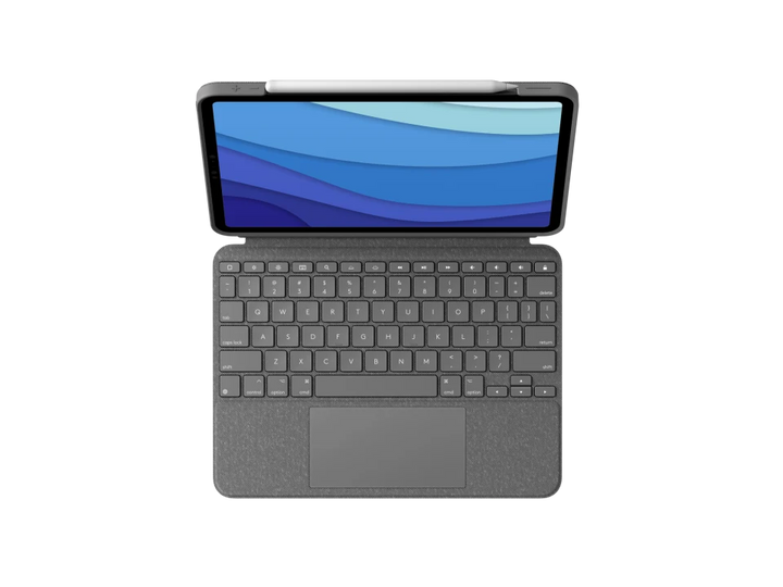 Logitech | Combo Touch Keyboard Case with Trackpad for iPad Pro 11" (4th/3rd/2nd/1st Gen) - Oxford Grey 920-010095