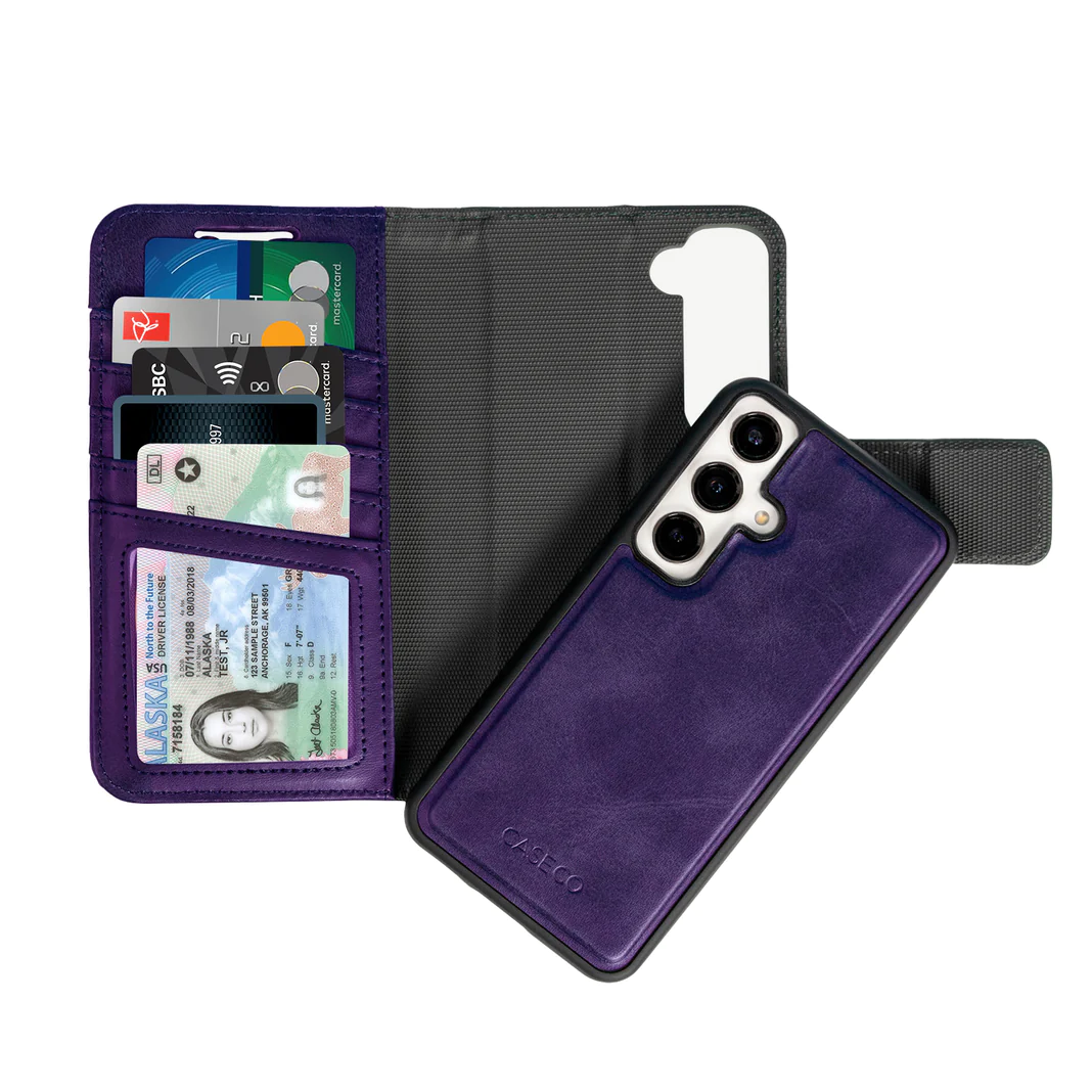 Caseco | 5th Ave MagSafe Wallet Case Samsung Galaxy S24 - Purple | C31C1-11