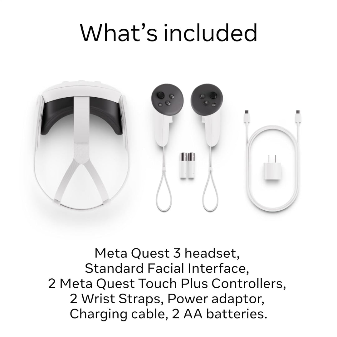 Meta | Quest 3 512GB — Breakthrough Mixed Reality — Powerful Performance — Asgard’s Wrath 2 and Meta Quest+ Bundle 899-00583-01