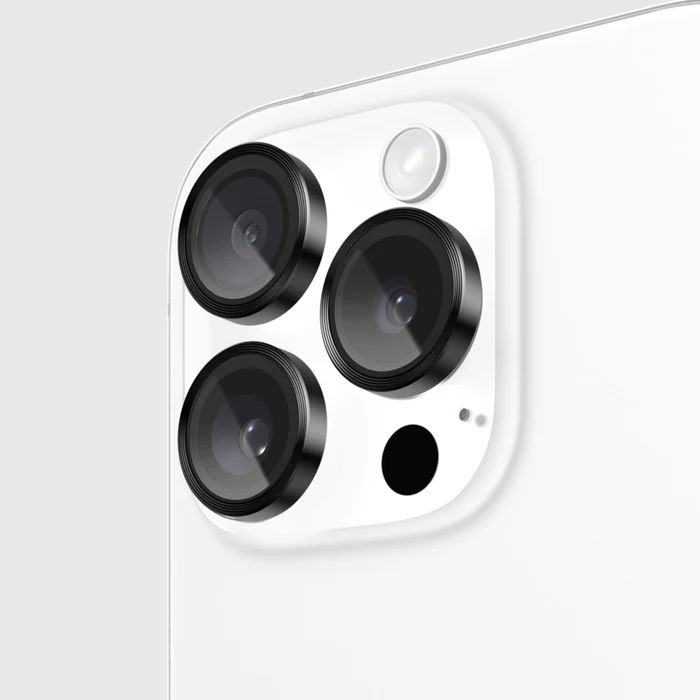 Case-Mate | Aluminum Ring Glass Lens Protector iPhone 16 Pro Max / 16 Pro - Black | 15-13312