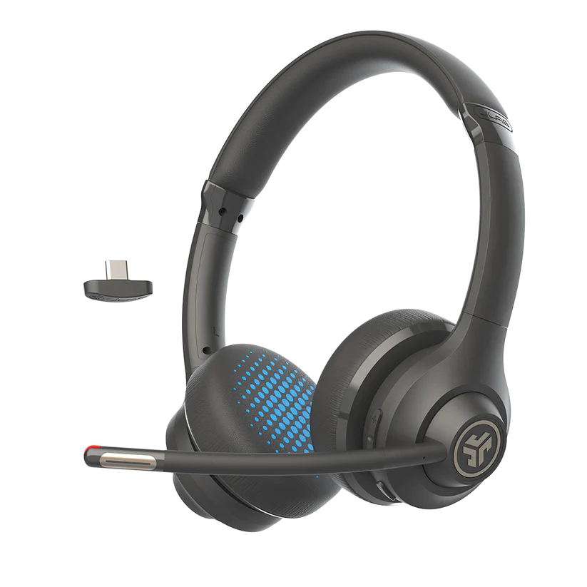 JLab | Go Work Wireless & Wired On-Ear Headset Black Gen 2 | IFCHBGOWORKRBLK4